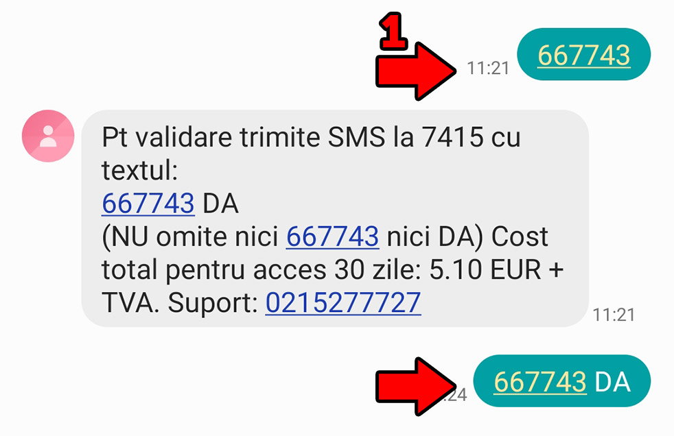 Plata SMS pas2.1