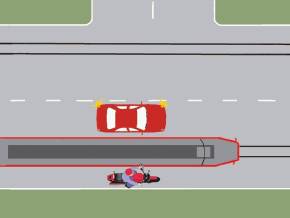 Care dintre conducatorii autovehiculelor executa corect depasirea tramvaiului aflat in mers?