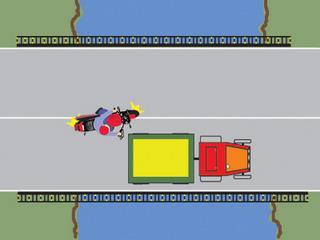 Este regulamentar efectuata depasirea tractorului de catre motocicleta?