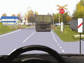 Autocamionul s-a pus in miscare. Cum este corect sa procedati?