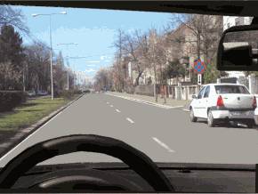 Autoturismul alb din dreapta dvs. a oprit regulamentar?