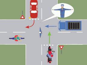 La semnalul politistului trebuie sa opreasca: