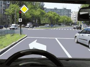 Daca virati la stanga: